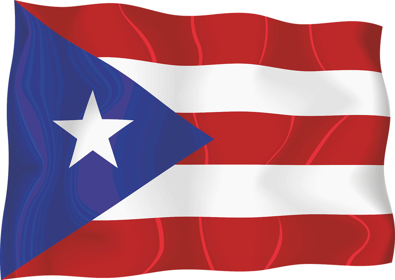 bandera puerto rico vector