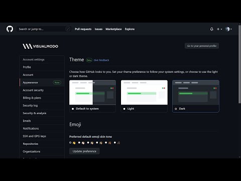 github dark mode