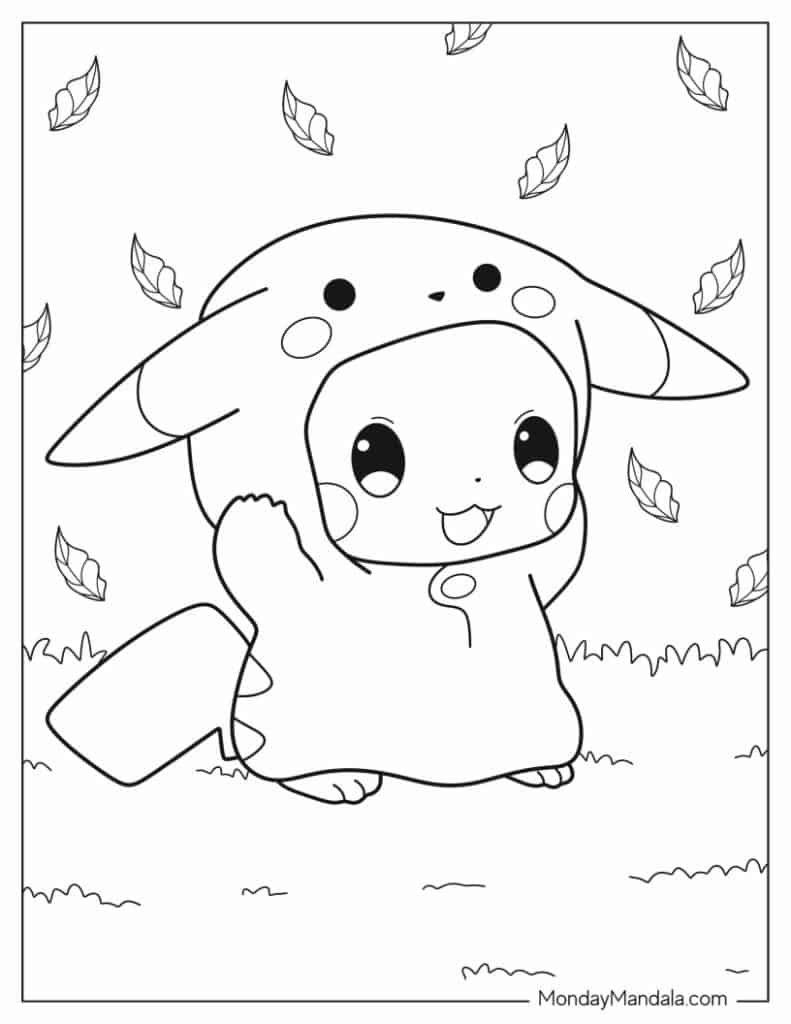 pikachu coloring pages