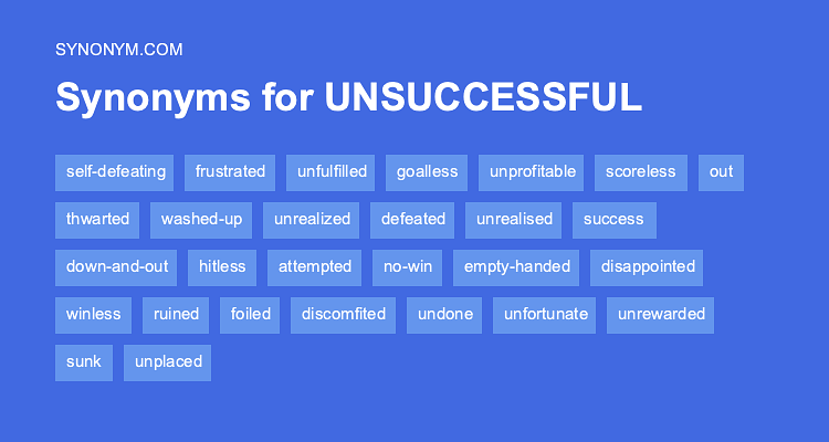 synonym unfulfilled