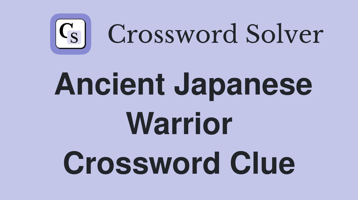 japanese rulers crossword clue