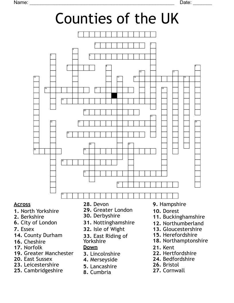 part of lincolnshire crossword clue