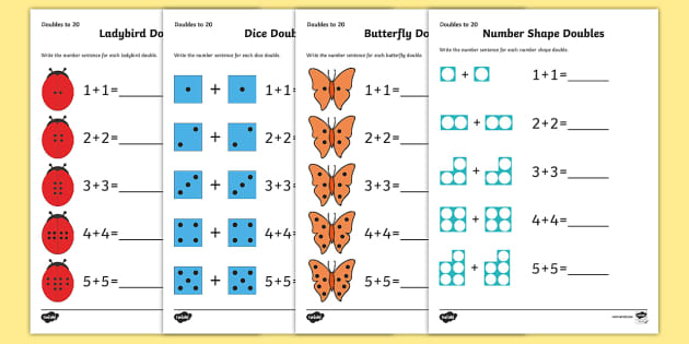 doubles worksheet