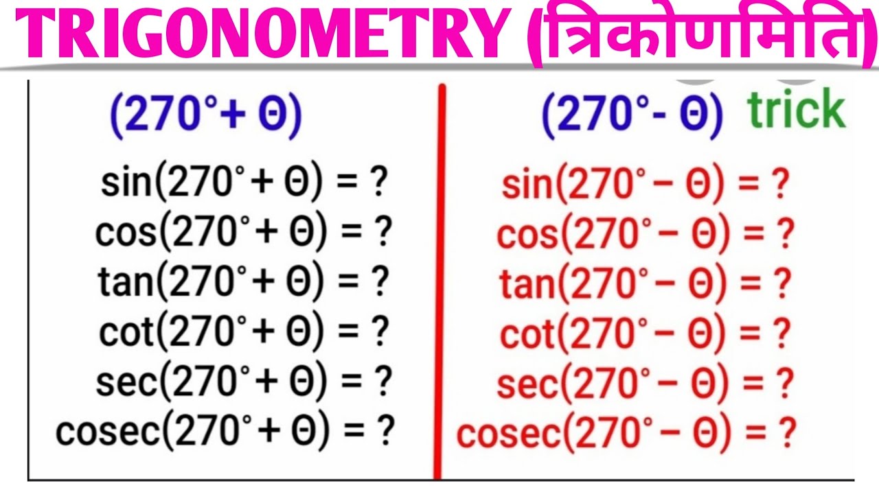 sin 270 θ