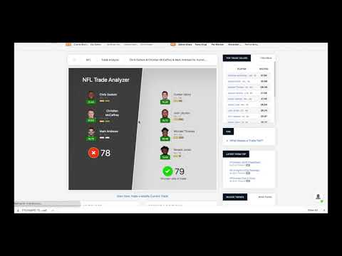 nfl fantasy trade analyser
