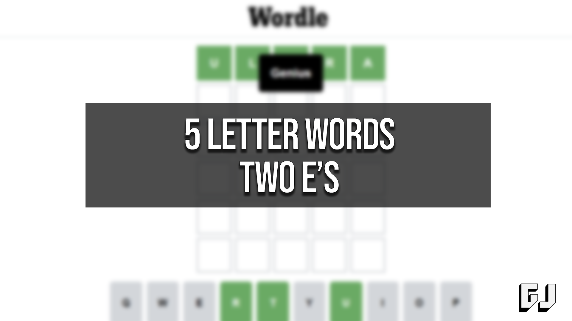 5 letter words with 2 es