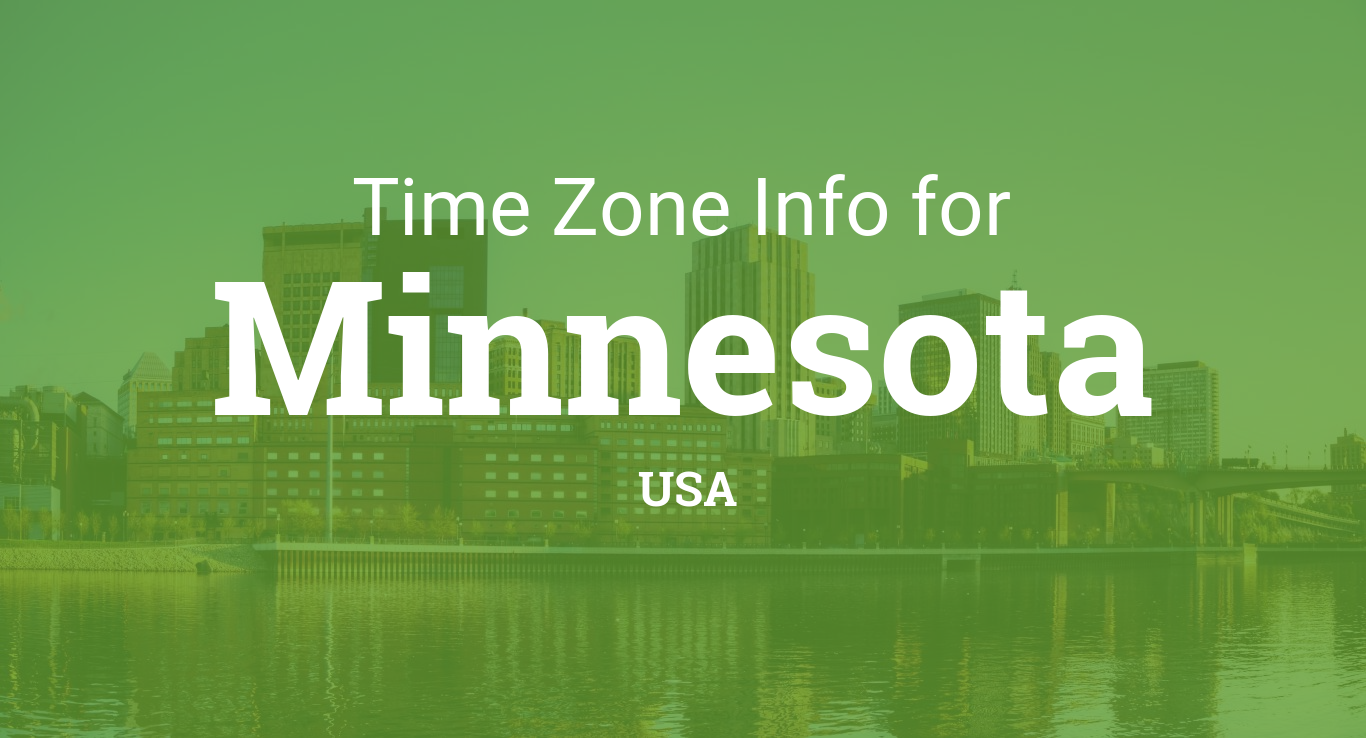 minnesota is in which time zone