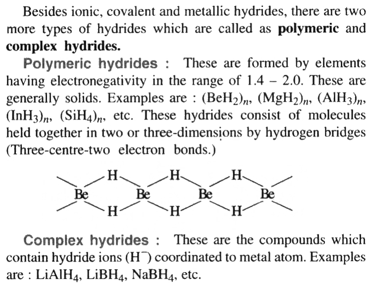 example of ionic hydride