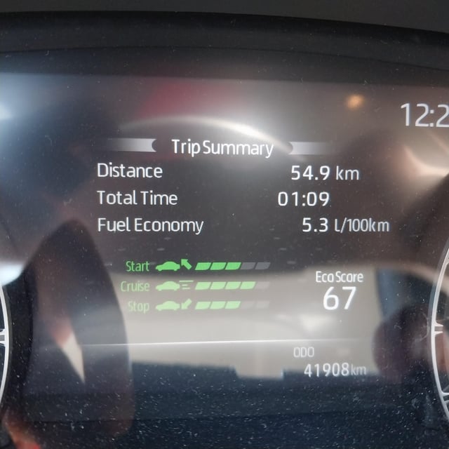 5.3 l/100km to mpg