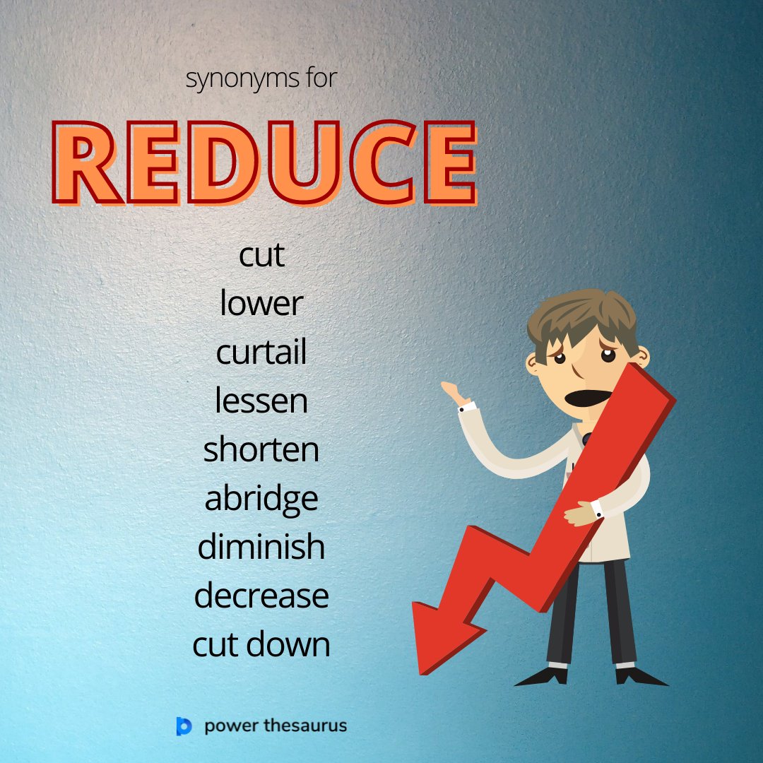 synonym of reduce