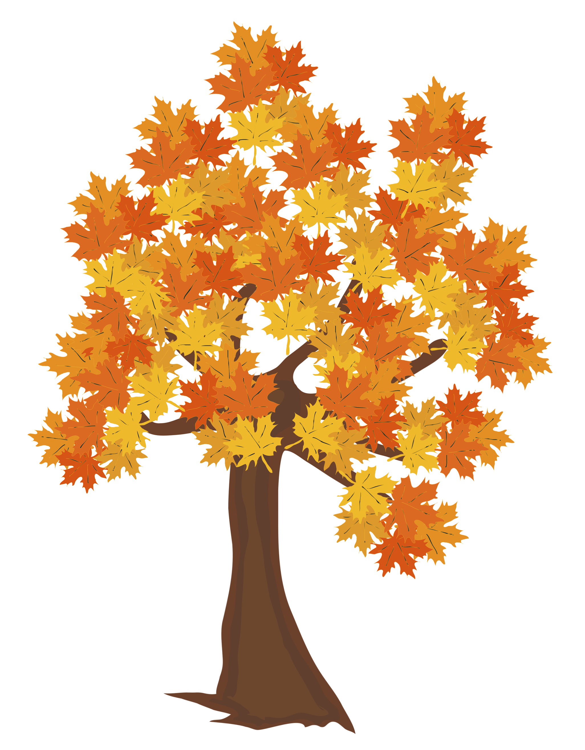 fall clip art tree