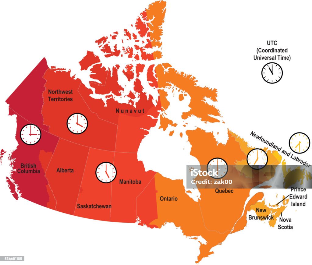 canada time zone map