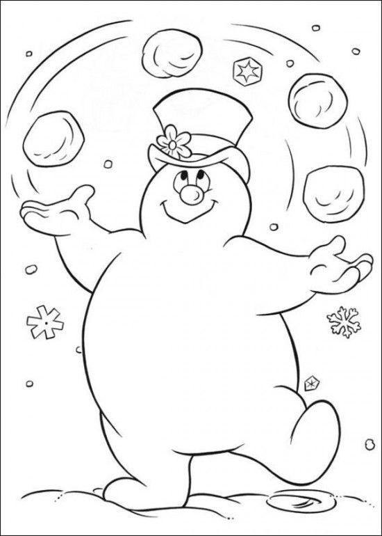 frosty the snowman coloring pages