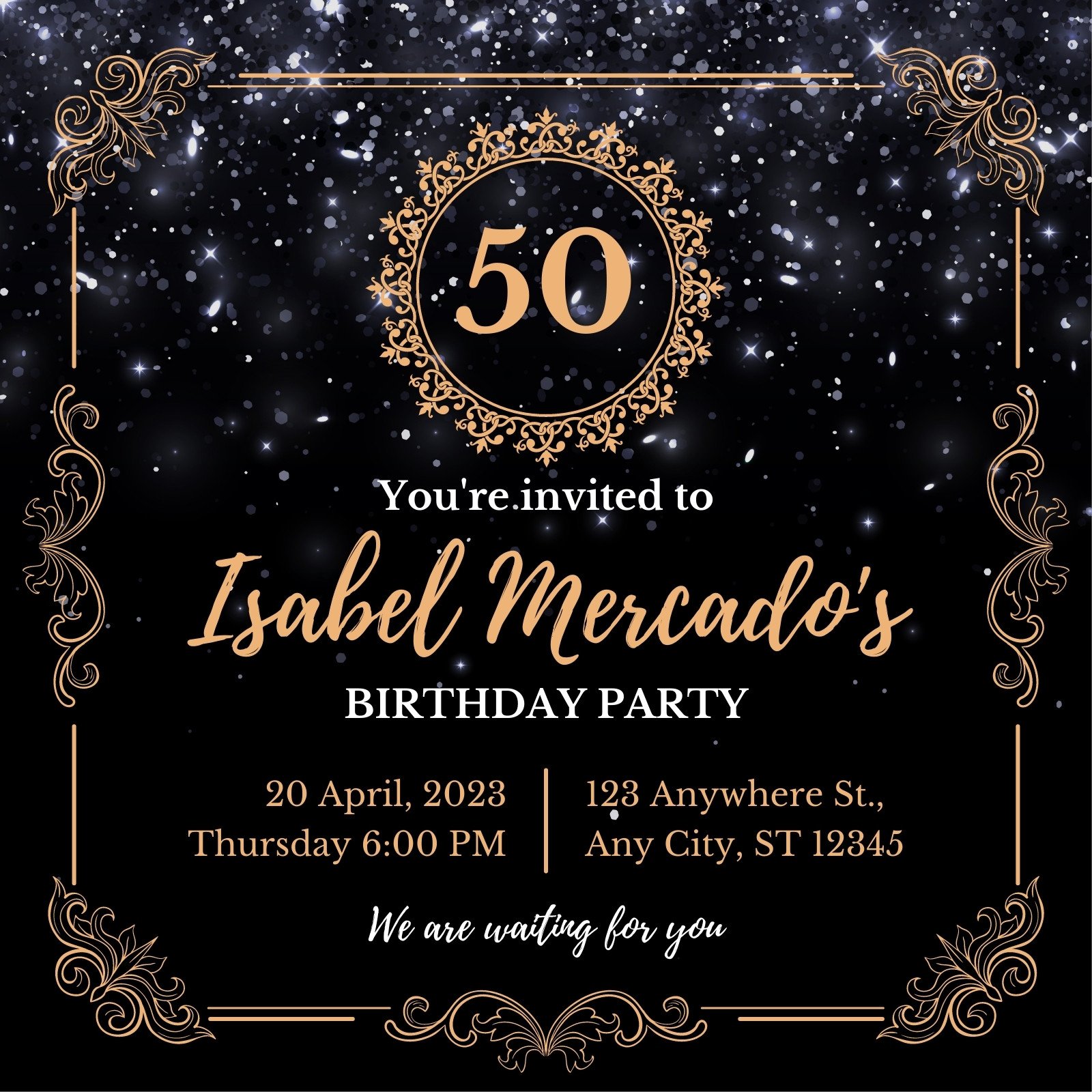 50th birthday invitations