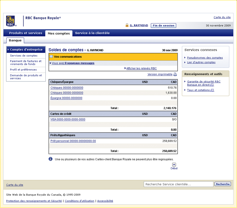 banque royale en direct