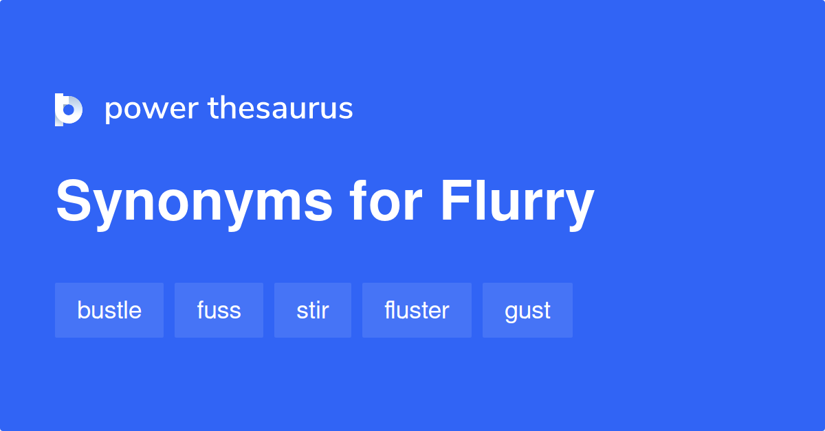 flurry thesaurus