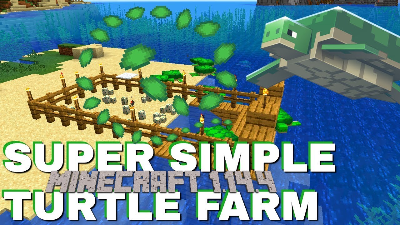 how to make turtle farm minecraft