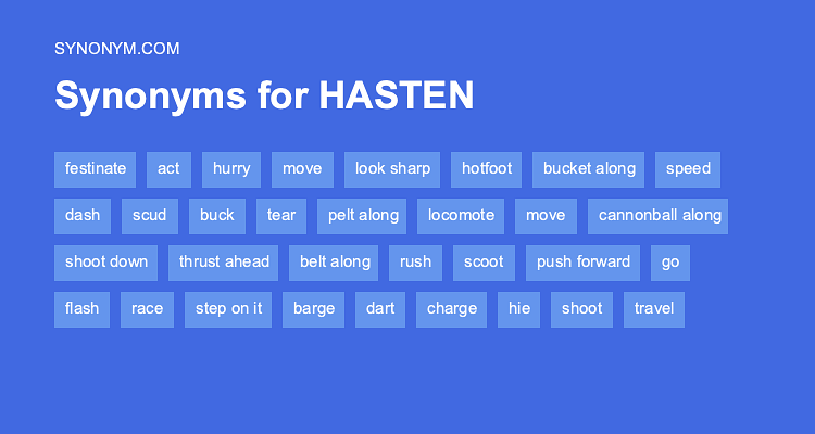 hasten synonym