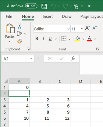 matlab save matrix to excel