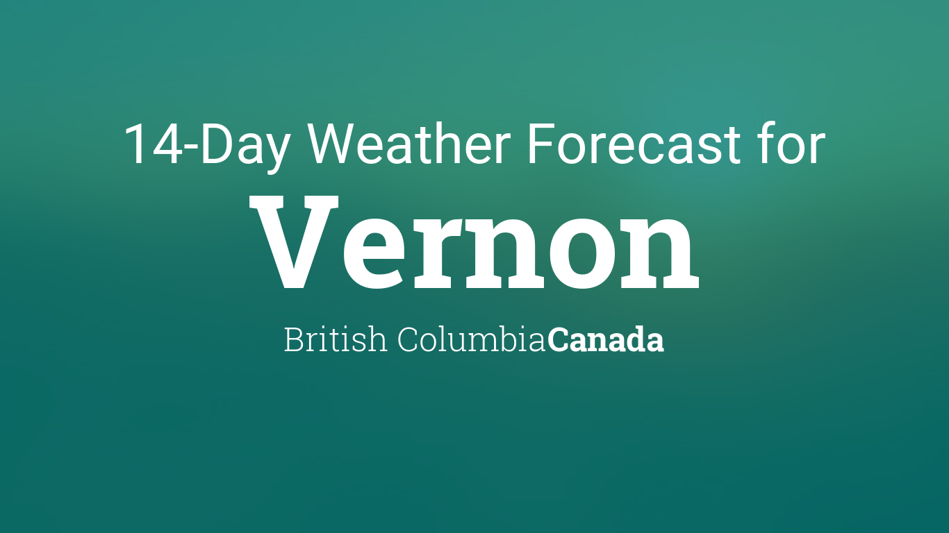 vernon weather 14 day