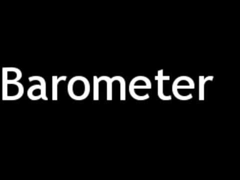 barometer pronunciation