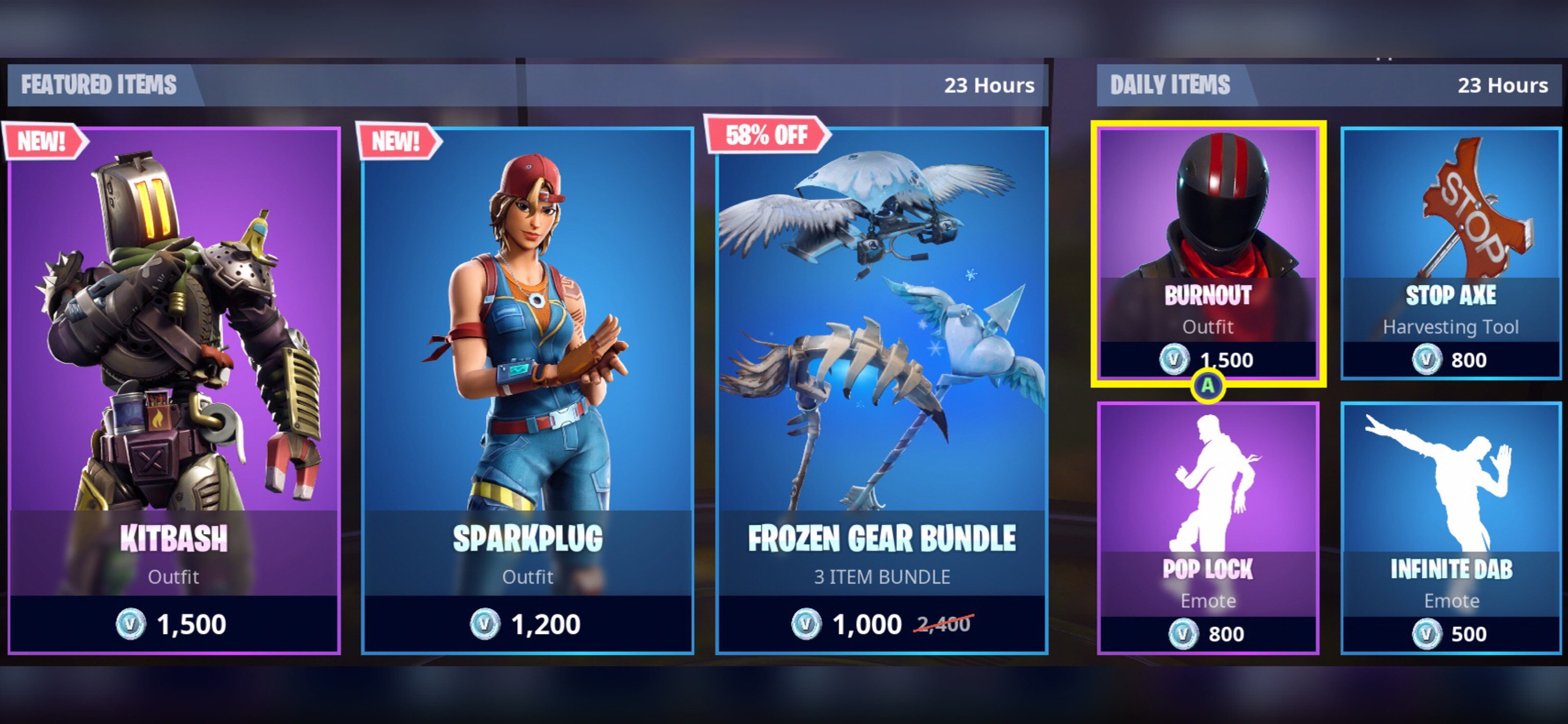 fortnite tracker item shop