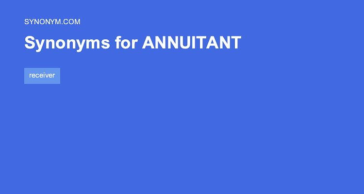 annuity synonym