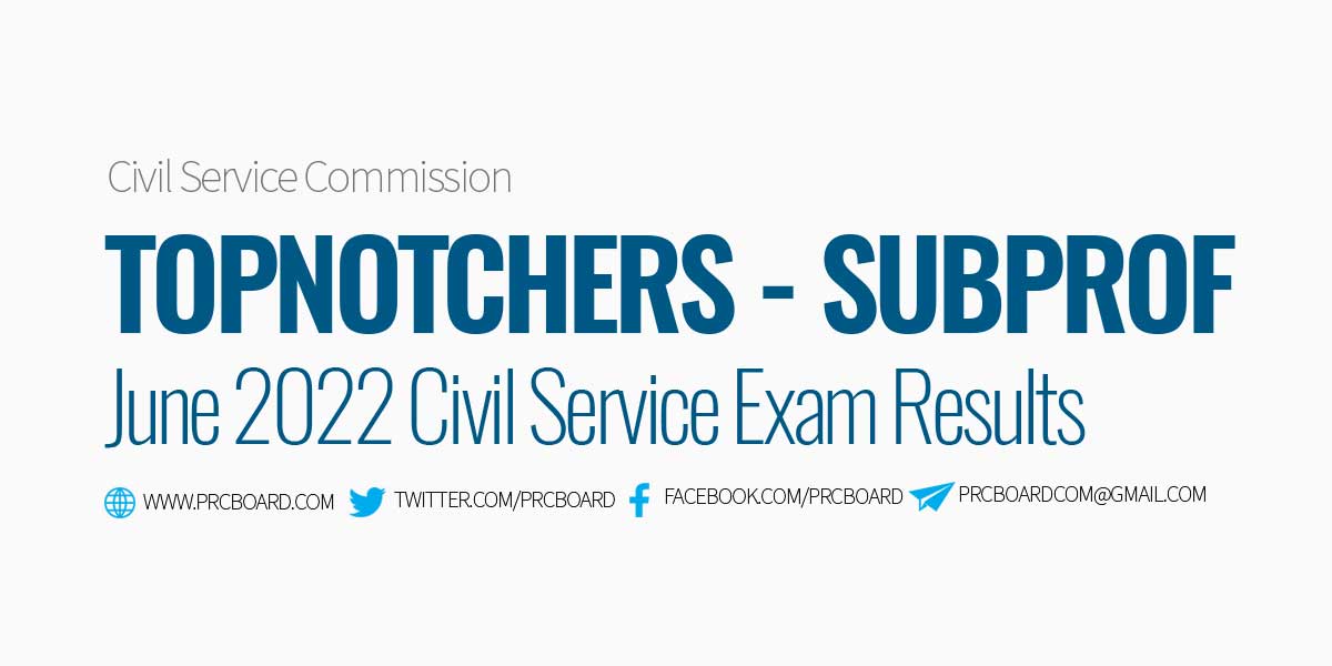 civil service exam result june 2022