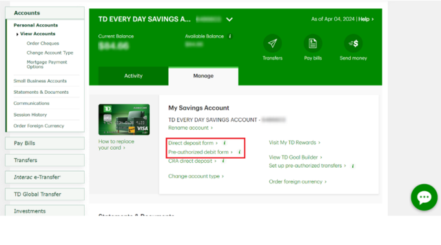 tdbank easyweb