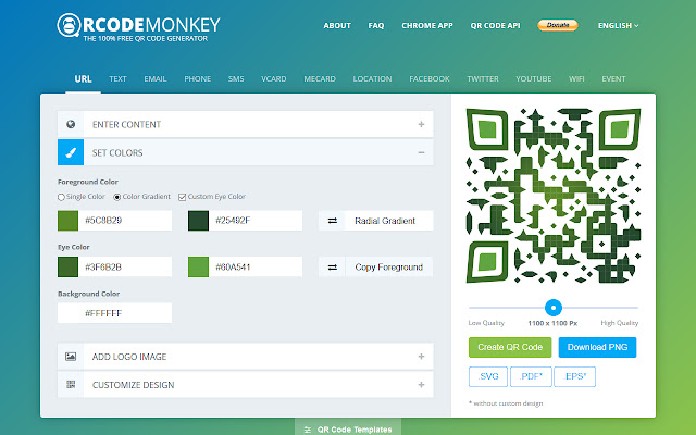 qr monkey code generator