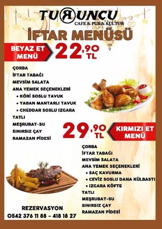 para cafe iftar menüsü