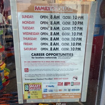 what time does family dollar open near me