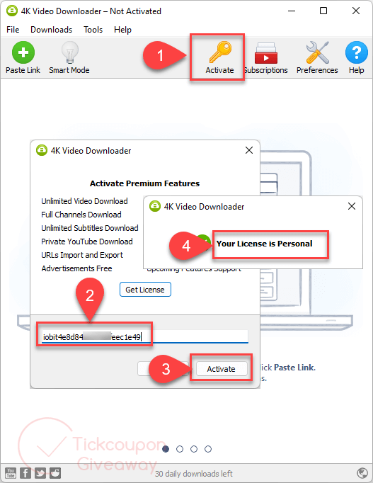 licence key for 4k video downloader