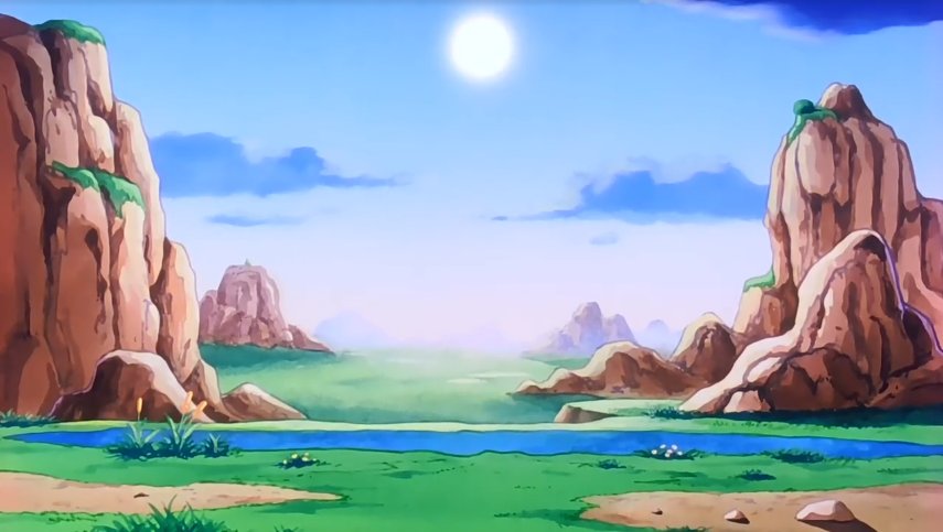 paisaje de goku