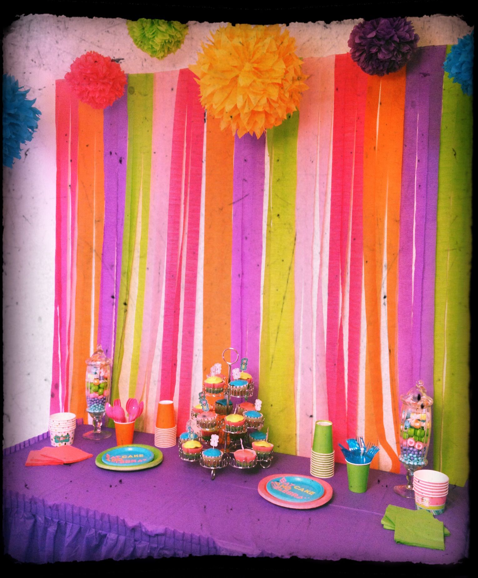 7th birthday simple decoration for girl