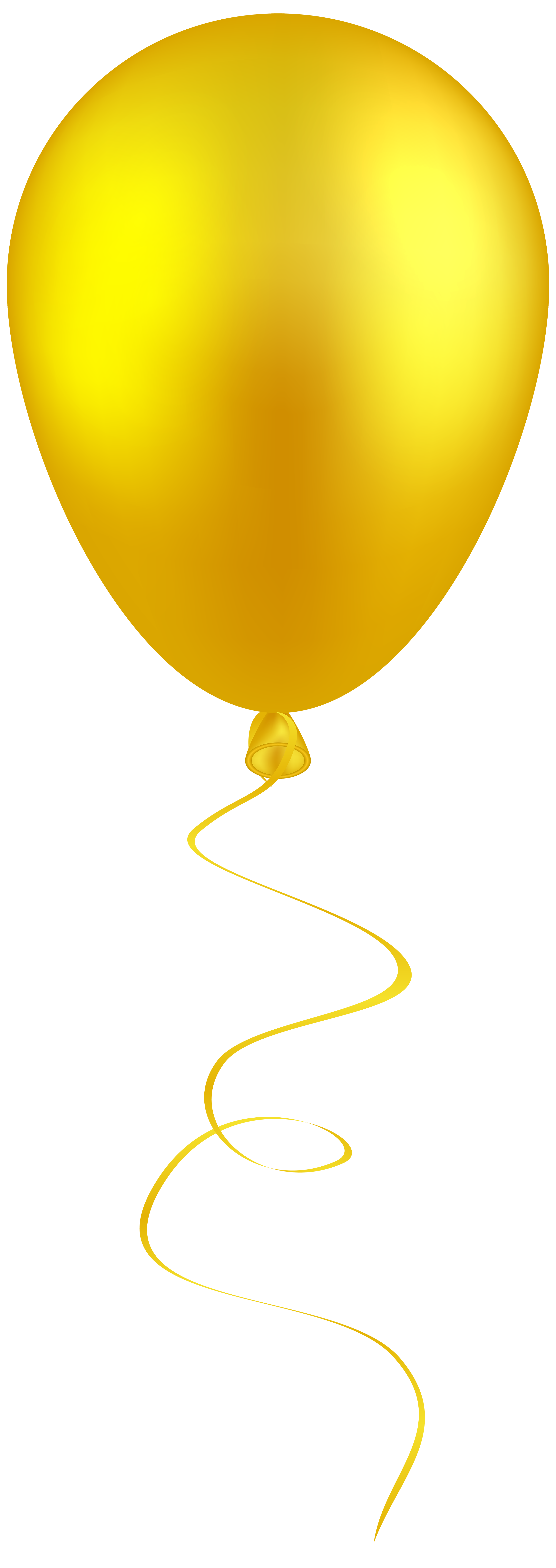 yellow balloon clipart