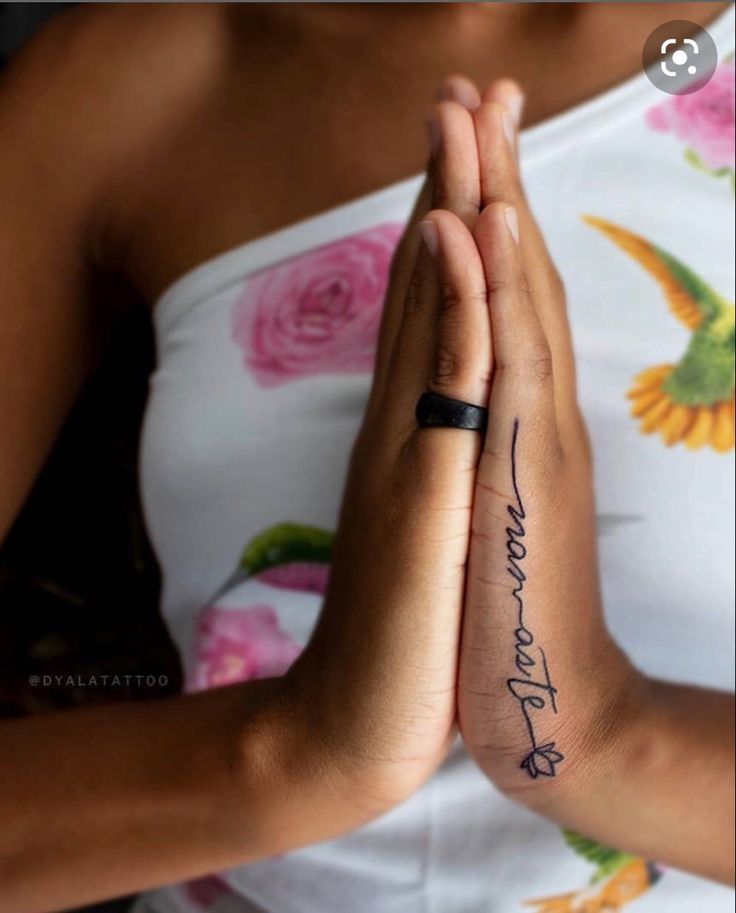 namaste tattoo