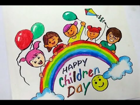 childrens day pictures to draw