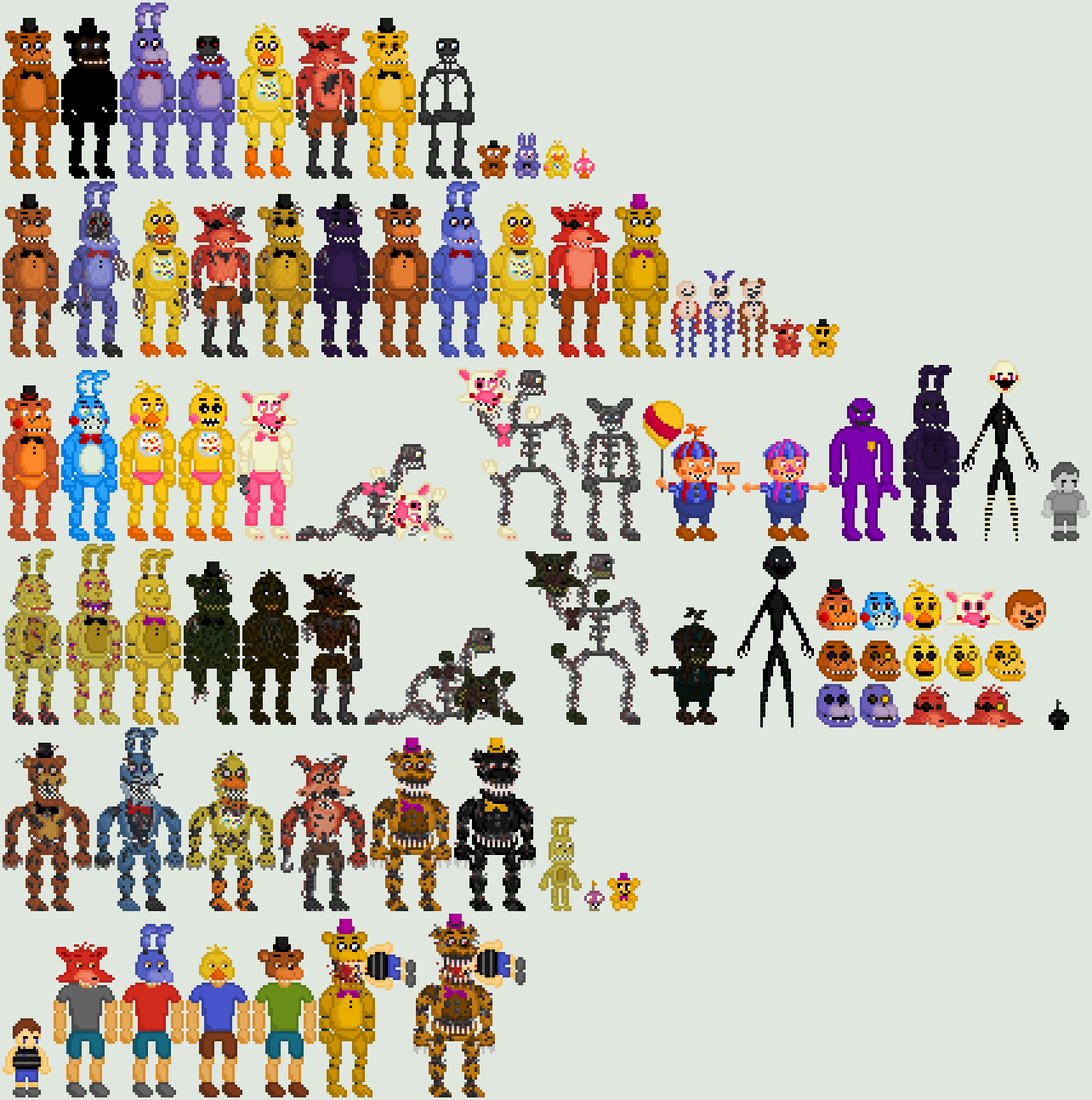 fnaf pixelated