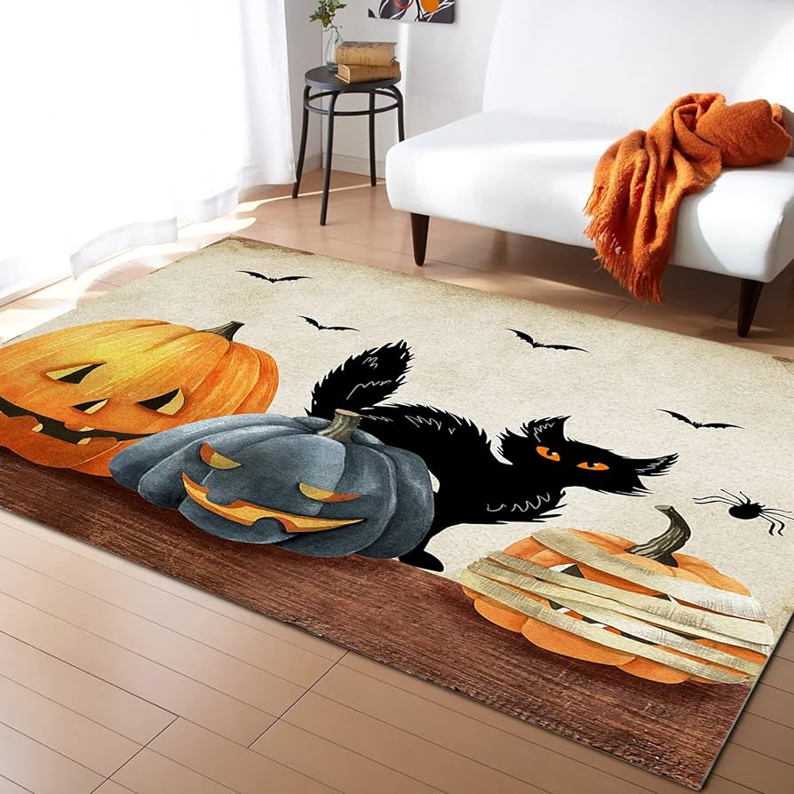 halloween accent rug