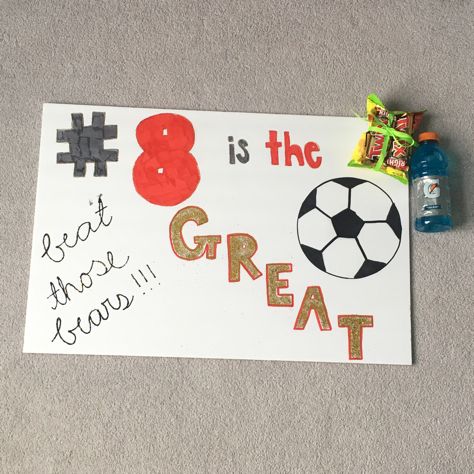 homemade soccer poster ideas