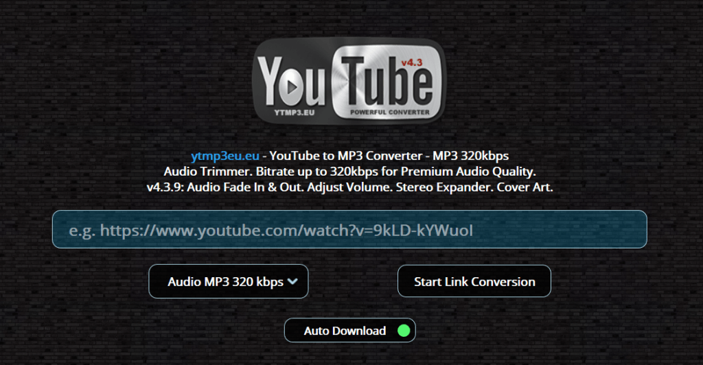 youtube to mp3 320 kbps