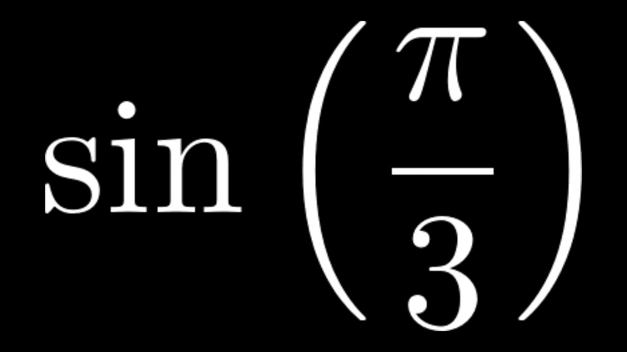 sin π 3 value