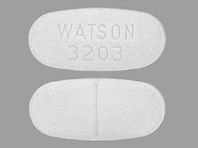 white oval pill watson 3203