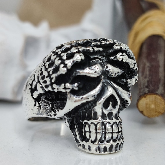 antique skull ring