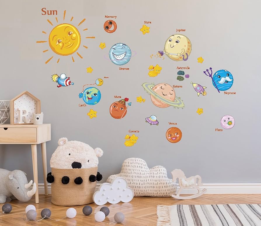 planet wall decals