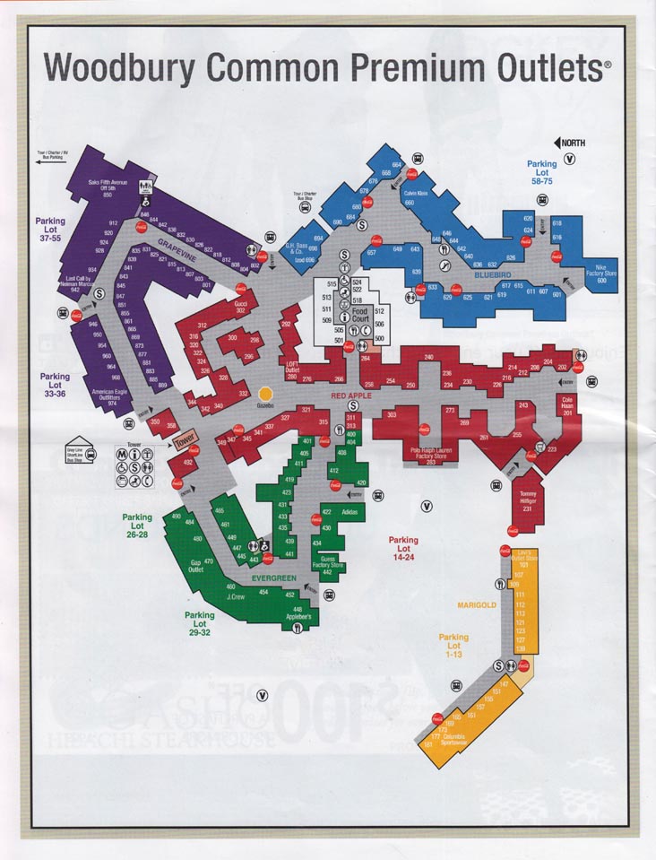 woodbury outlet directory