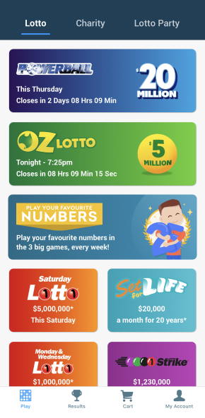 oz lotteries app