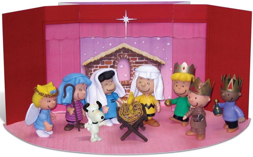 charlie brown nativity scene