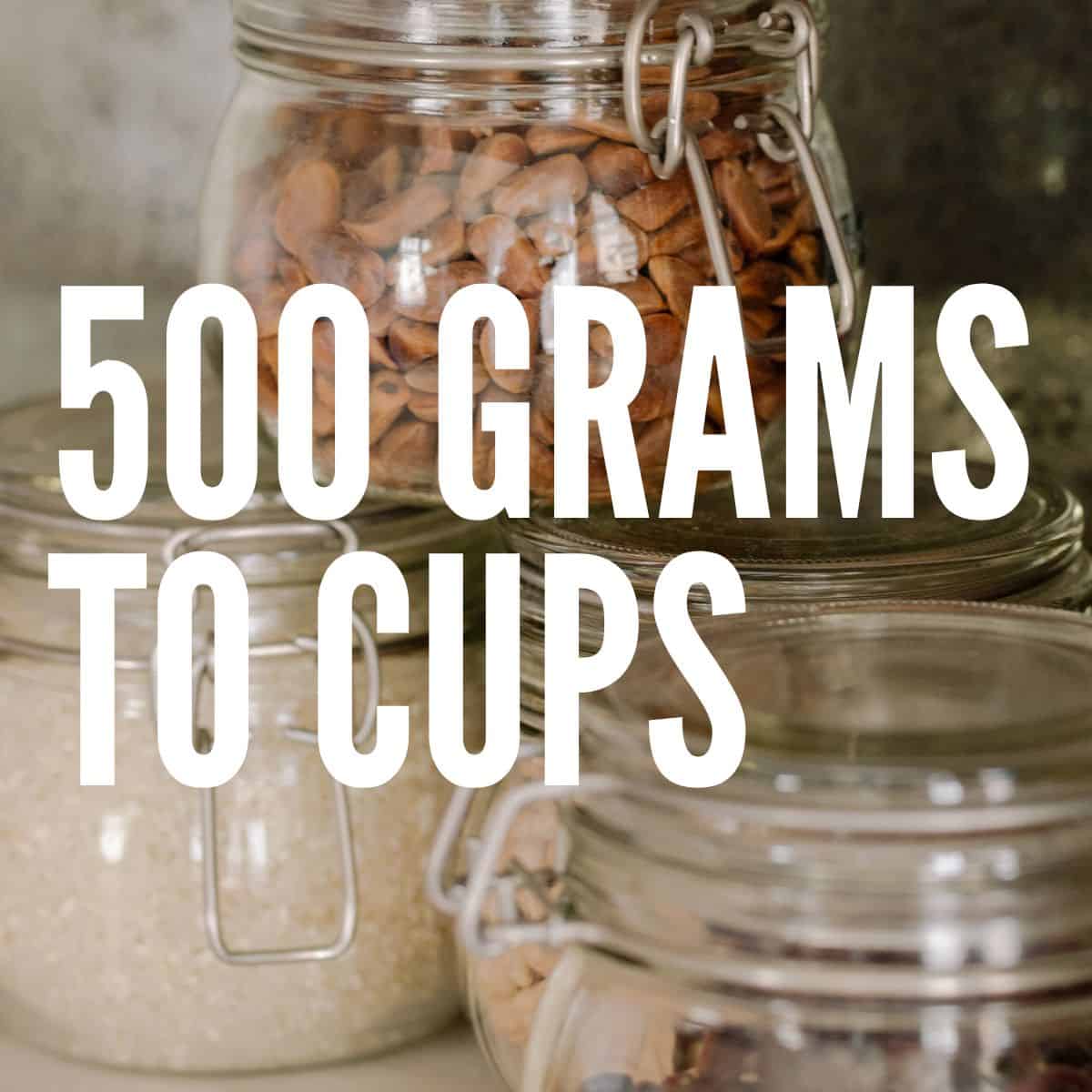 500g flour cups